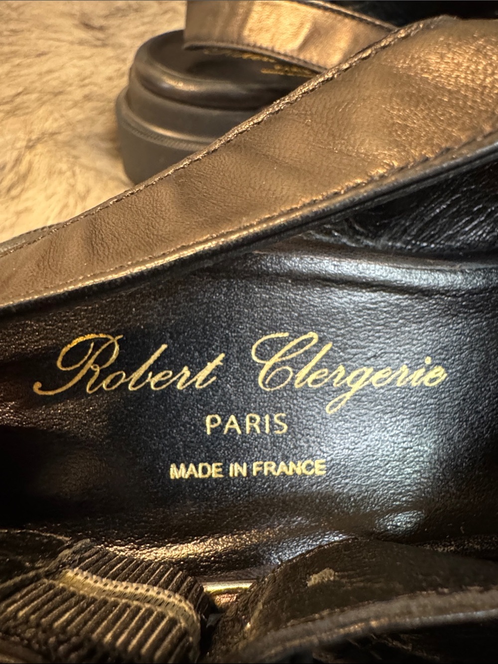Robert Clergerie Black Leather Slingback Sandals Size 38 - Picture 2 of 9